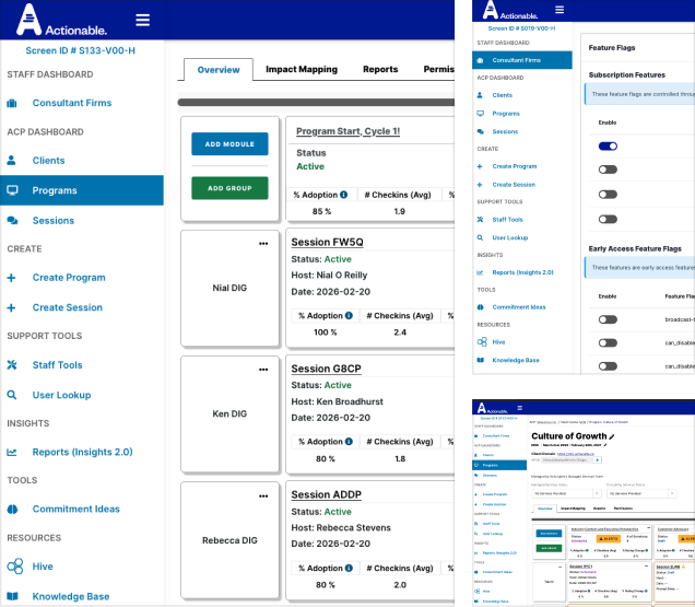 Actionable Conversations website preview